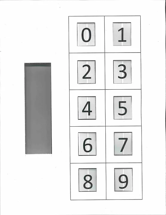 A keypad and slider printed on paper with conductive ink.